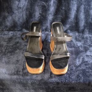 Elegant Black Platform Sandals